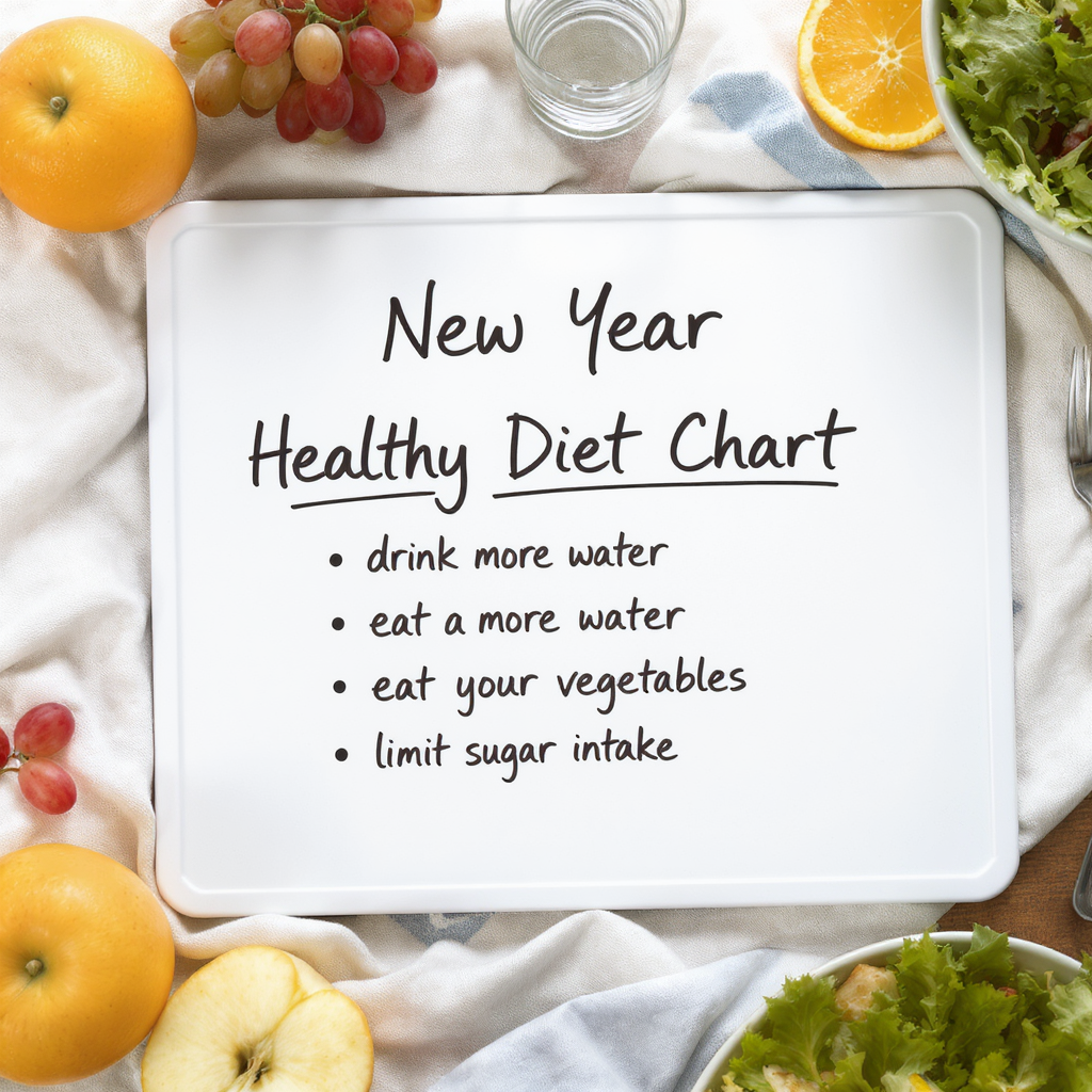 Easy Tips for a Healthy Diet Chart in New Year’s